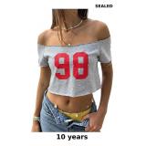 SOLY HUX Girl's Off The Shoulder Summer Crop Tops