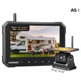 AS IS-Magnetic Solar Wireless Backup Camera