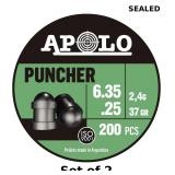 2x Apolo Puncher, 6.35mm, .25 Caliber, 37 Grain