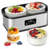 cewajbaa Yogurt Maker with Two Bowls