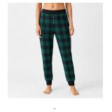 Green and Black Checkered Pajama Pants