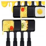8pcs Square Shape Mini Raclette Grill Pan
