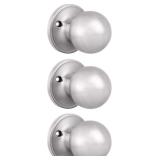 3 Pack Probrico Satin Nickel Door Handles