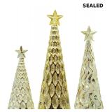 Co. Set of 11, 9.5', and 8' Glass Christmas Tree
