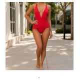 Red One-Piece Swimsuit