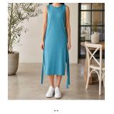 Sleeveless Blue Maxi Dress