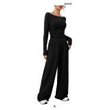 VUTRU Women's Petite Lounge Set Tight Long Sleeve