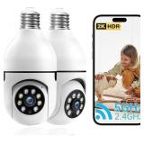 CP8040 2pcs Light Bulb Security Cameras