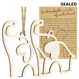SEALED-KAYUSI 2pcs Friendship Elephant Ornaments