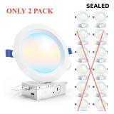 Sunco 2 Pack 6 Inch LED Recessed Light