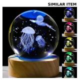 3D Jellyfish Crystals Ball