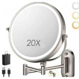 ZLOKLA 9'Wall Mounted Lighted Makeup Mirror