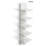 5 Tier Wall Shelves White