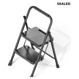 KINGRACK 2 Step Ladder, Folding Step Stool