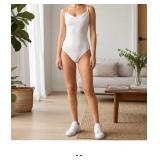 White Sleeveless Bodysuit