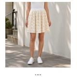 White Skirt with Yellow Pattern