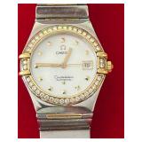 18k Gold SS Omega Constellation Automatic