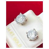 14k Yellow Gold 2.04 Carat earrings