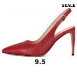 YODEKS Women's Slingback Heels Pointy Toe Buckle