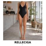 RELLECIGA Black One-Piece Swimsuit