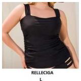 RELLECIGA Black Swim Top