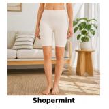 Shopermint Beige Bike Shorts