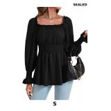 Rooscier Women's Flounce Long Sleeve