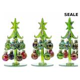Glass Christmas Tree Tabletop Display Decoration