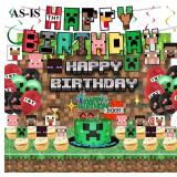 AS-IS Pixel Birthday Party Decorations