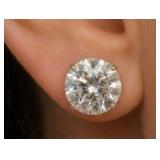Diamonds0.55ct 10k  gold earrings studs