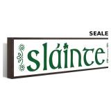 St. Patrick's Day Decor Wood Sign, Slï¿½inte Green