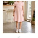 Pink Short Sleeve Dress