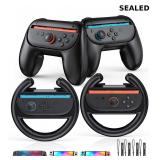 [Switch 1/2 Compatible] Hand Grips and Ergonomic R