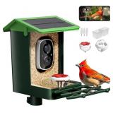 Bird Feeder with Camera Solar Powered 2K HD Video