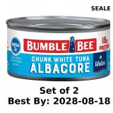 2x Bumble Bee Chunk White Albacore Tuna in Water