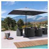 PURPLE LEAF 10' x 10' Patio Market Umbrella