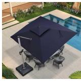 PURPLE LEAF 9' x 11'Cantilever Umbrella