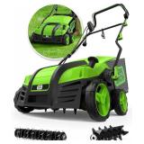 16'' 15 Amp Electric Dethatcher Scarifier