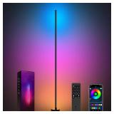 Miortior RGB Corner Floor Lamp, Remote
