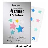BIOPURE Hydrocolloid Acne Patches - 144 Count x4