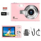 Q12P 4K Digital Camera, Pink