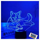 SUPERRUIDALONG 3D Creative Cat Night Light