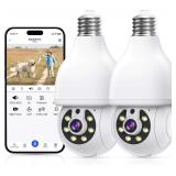 WESECUU T-CP8052LF-W3M 2-Pack Bulb Camera