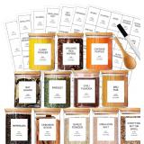 GPOVVIMX 12pcs Glass Spice Jars