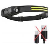 LED Head Lamp Flashlight Sensor Headlight