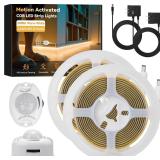 2pcs Motion Activated COB LED Strip Lights