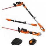 GARCARE 2 in 1 Cordless Hedge Trimmer