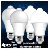 4 Motion Sensor Light Bulbs 4-Pack