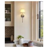PUSU 5200mAh Wall Sconces 1 pack, Sand Nickel
