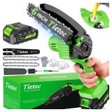 Tietoc 6' Mini Chainsaw, Cordless